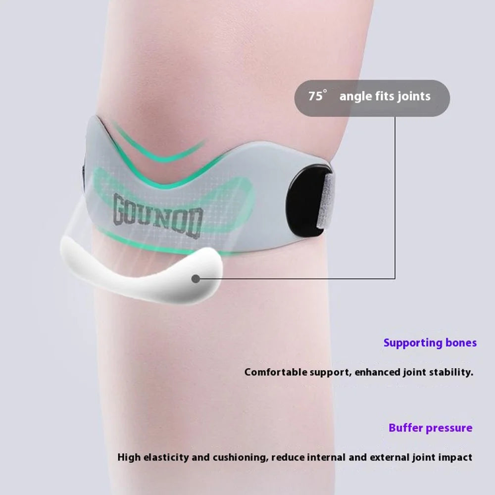 GOUNOD BGD001 1 Pair Professional Patellar Strap for Basketball Running Sports Silicone Knee Support - Black - 5