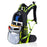 ANMEILU 1031A 20L Outdoor Sports Night Cycling Reflective Backpack 210D Nylon Waterproof Ultra Light Helmet Shoulder Bag - Black/Green - 5