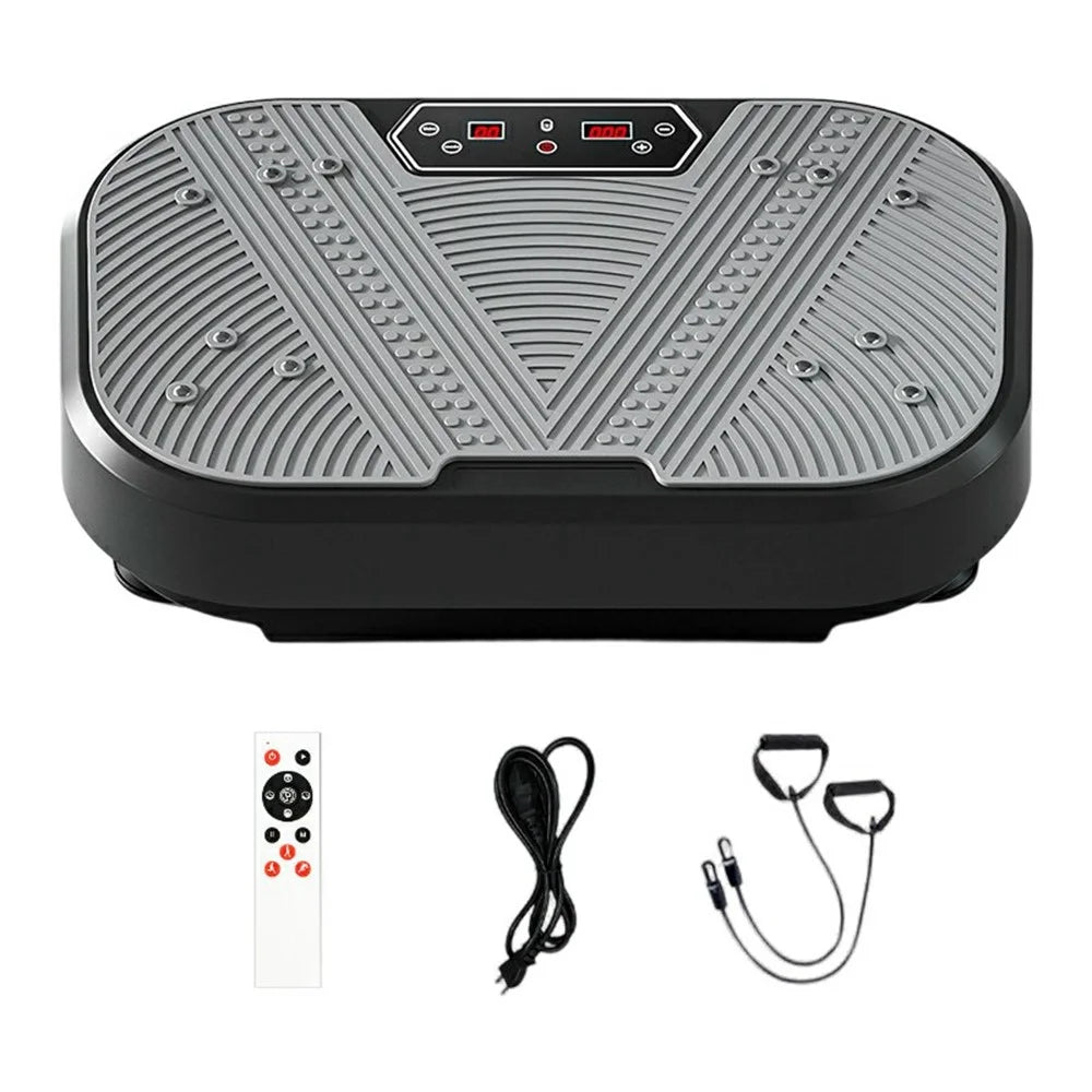SZJ-04 Vibration Plate Machine Home Body Shaping Fat Burning Exercise Fitness Equipment EU Plug - Grey - 1