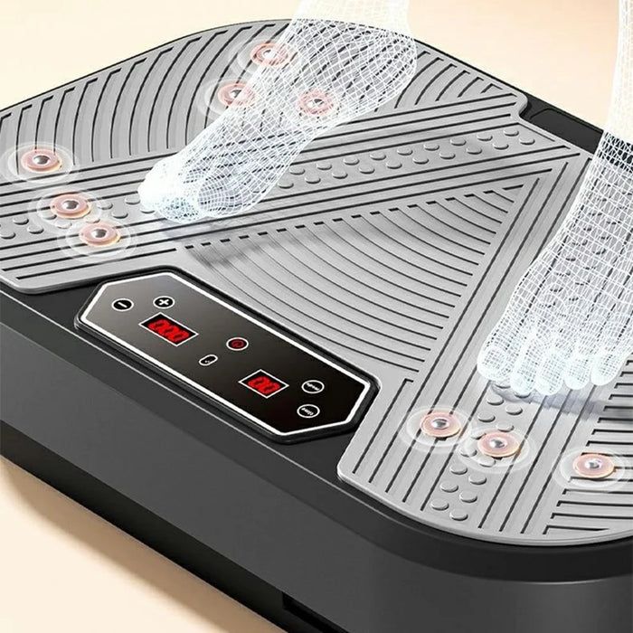 SZJ-04 Vibration Plate Machine Home Body Shaping Fat Burning Exercise Fitness Equipment EU Plug - Grey - 4