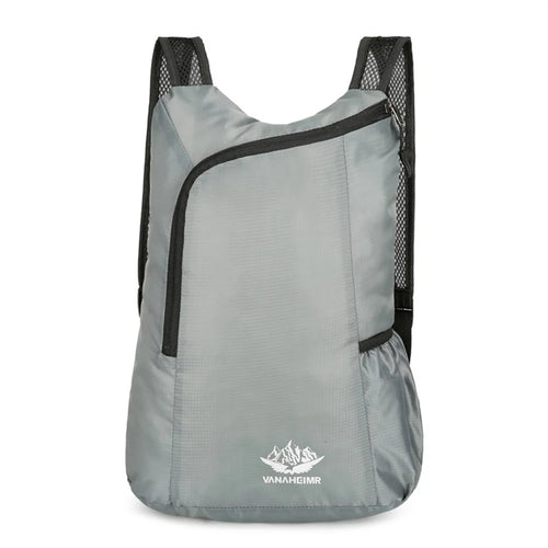 Foldable Hiking Backpack Lightweight Portable Travel Daypack for Outdoor Cycling Sports - Grey - 1