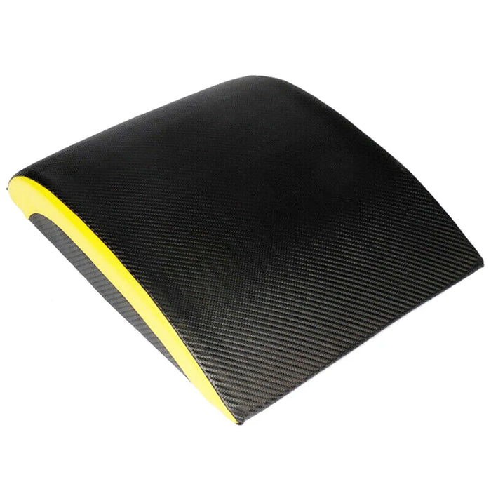 Portable AB Crunch Pad Sit Up Support Cushion Core Training Mat Ergonomic Back Support Fitness Equipment - Black  /  Yellow - 1