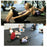 Portable AB Crunch Pad Sit Up Support Cushion Core Training Mat Ergonomic Back Support Fitness Equipment - Black  /  Yellow - 4