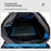 65L Hiking Backpack Large Capacity Water Resistant Camping Bag Multi Functional Travel Backpack - Baby Blue - 7