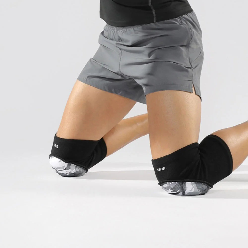 VBOSI 0977V 1 Pair Sports Knee Pads Shock Absorbing Outdoor Protective Gear for Cycling Dance Yoga - M Black - 7
