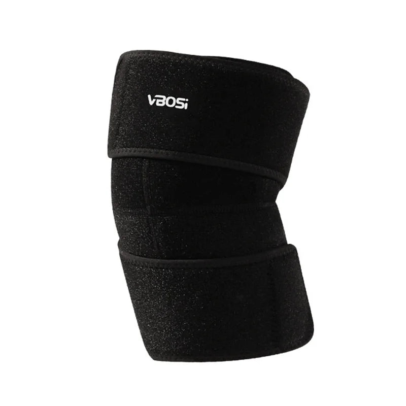VBOSI 6238V 1Pc Adjustable Knee Brace for Basketball Badminton Tennis Sports Compression Knee Support - Black - 1