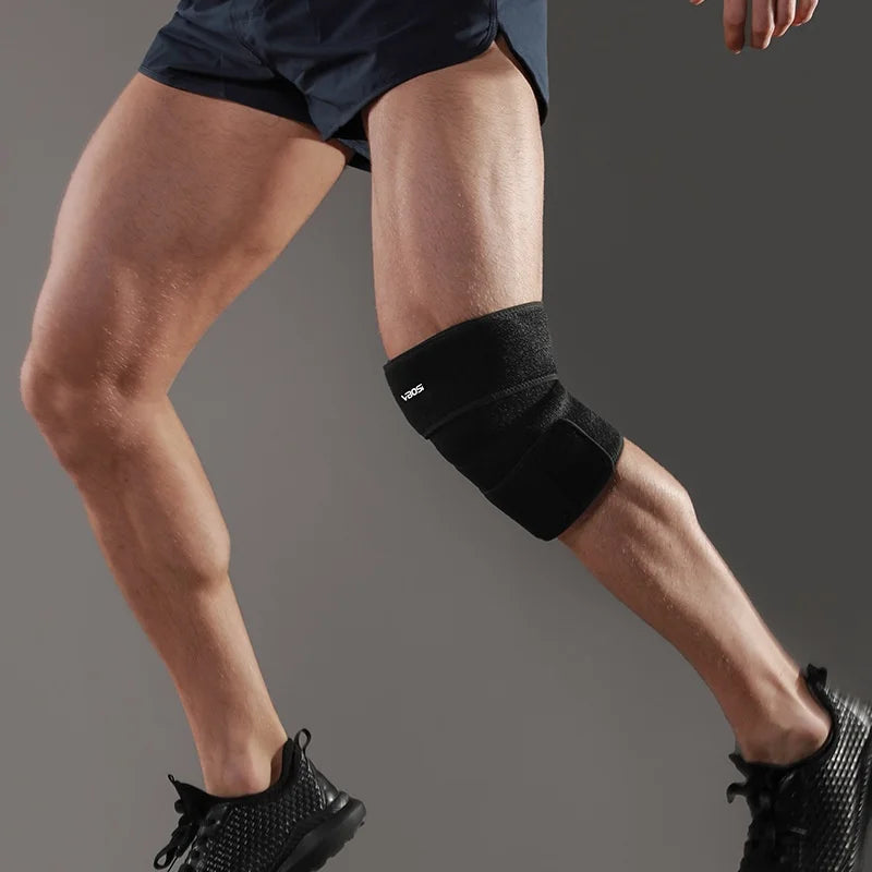 VBOSI 6238V 1Pc Adjustable Knee Brace for Basketball Badminton Tennis Sports Compression Knee Support - Black - 5