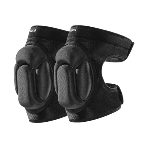 VBOSI 8538V 1 Pair 1.5cm Thick EVA Foam Knee Pads Professional Sports Knee Guard for Volleyball Basketball Dance - M/Black - 1