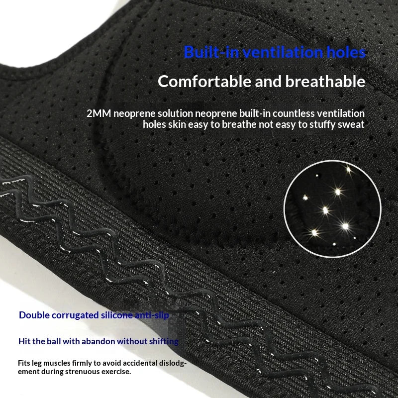 VBOSI 8538V 1 Pair 1.5cm Thick EVA Foam Knee Pads Professional Sports Knee Guard for Volleyball Basketball Dance - M/Black - 5