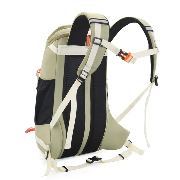 FREE KNIGHT FK0398 40L Outdoor Travel Climbing Hiking Bag Oxford Cloth Backpack with Rain Cover - Light Green - 6