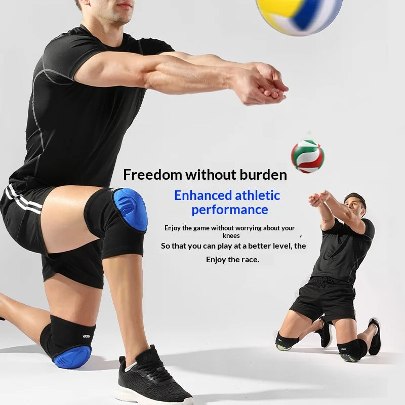 VBOSI 8877V 1 Pair Knee Pads 1.5cm Thick Foam Shockproof Sports Protective Gear for Cycling Yoga Volleyball - M|Black (Pair) - 3