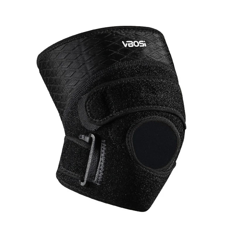 VBOSI 0138V 1Pc Sport Knee Brace Compression Knee Support with Patella Stabilizer for Basketball Football Cycling - Black - 2