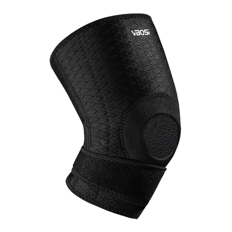 VBOSI 1138V 1Pc Sports Knee Pad Shock Absorption Meniscus Protection Knee Brace for Basketball Running Cycling - Black - 1