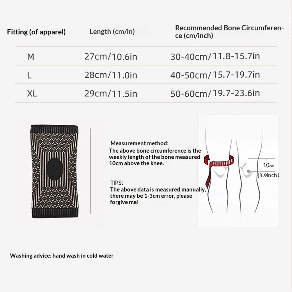 VBOSI 3777V 1Pc Anti-Slip Sports Knee Brace 3D Knitted Breathable Compression Knee Support for Basketball Cycling - M/Dark Brown - 7