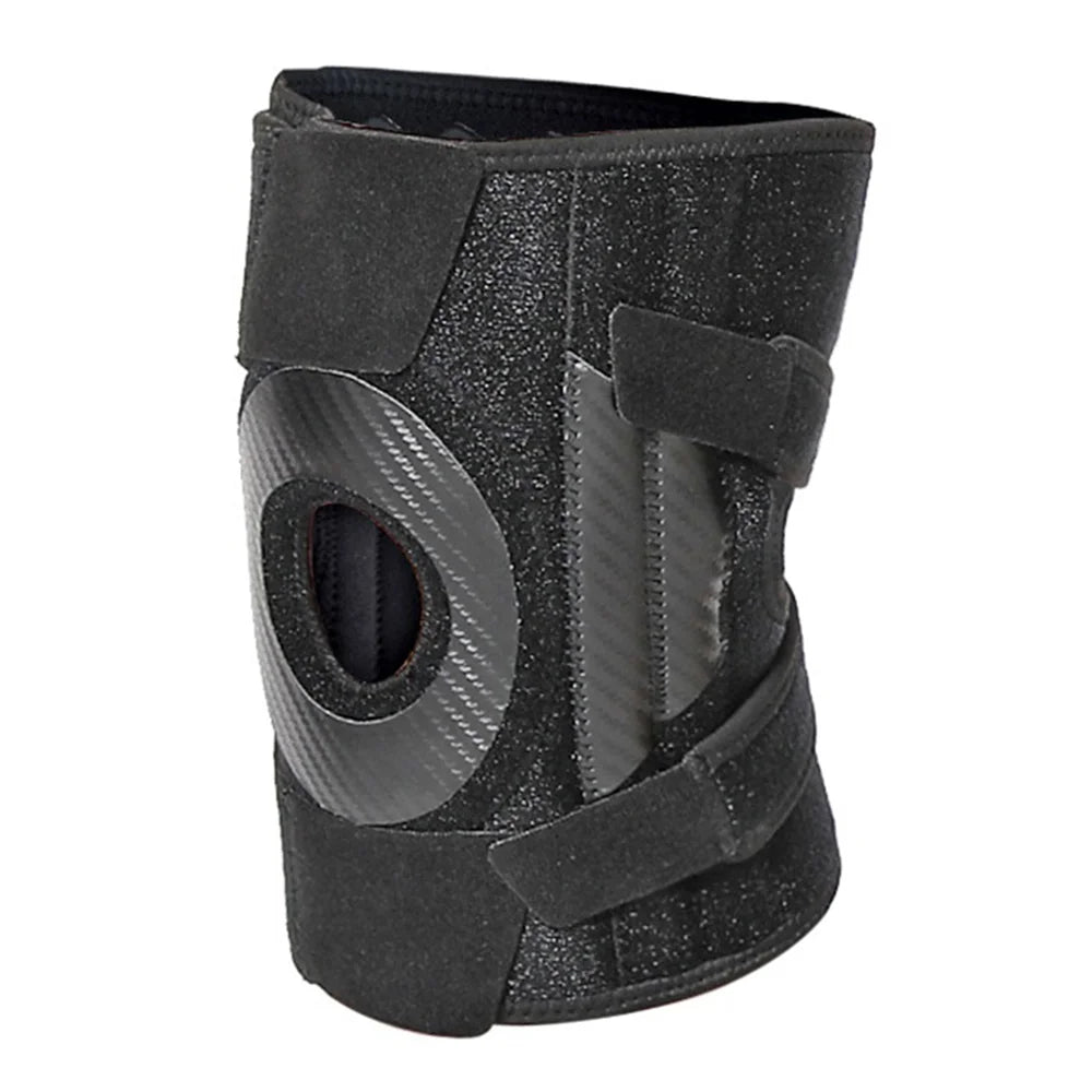 7933 1Pc Knee Brace 4 Spring Support Patella Stabilization Protection Knee Pad for Basketball Running - Color Bag Packaging - 1