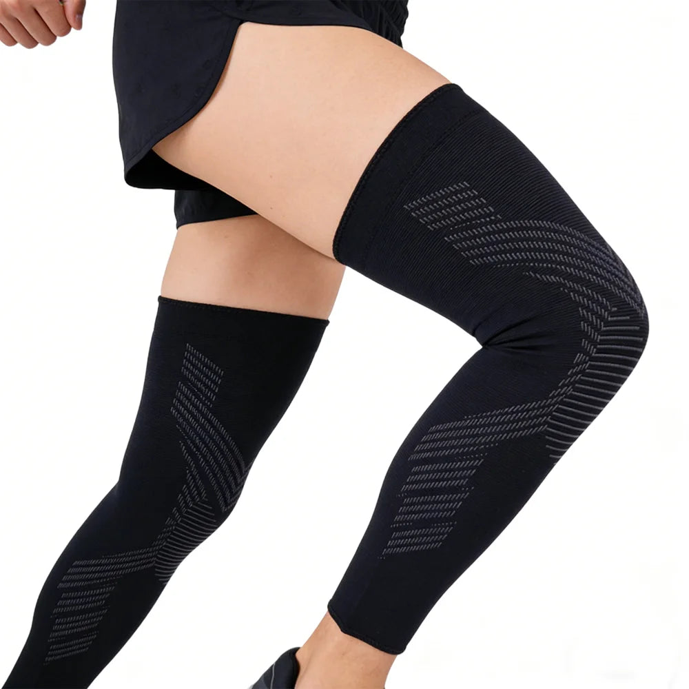 ZERILUNA 1Pc Knee Support Sleeve Moisture Wicking X-type Compression Brace for Running Basketball Fitness - White L - 3