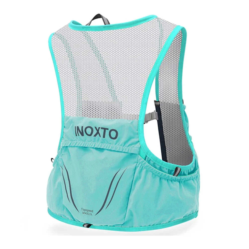 OUTDOOR INOXTO 3.5L Running Vest Backpack Lightweight Phone Water Bottle Holder Hiking Cycling Backpack Size L - Green - 1
