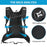 JUNLETU Running Polyester Vest Backpack Hiking Cycling Backpack Water Bottle Carrying Bag Large Capacity Shoulders Bag - Black - 3