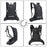 JUNLETU Running Polyester Vest Backpack Hiking Cycling Backpack Water Bottle Carrying Bag Large Capacity Shoulders Bag - Black - 4