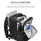 OUTWALK Large Capacity Travel Nylon Waterproof Men Backpack Laptop Clothes Storage Dual Shoulders Bag - Light Grey - 4