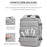 OUTWALK Large Capacity Travel Nylon Waterproof Men Backpack Laptop Clothes Storage Dual Shoulders Bag - Light Grey - 5
