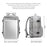 OUTWALK Large Capacity Travel Nylon Waterproof Men Backpack Laptop Clothes Storage Dual Shoulders Bag - Light Grey - 7