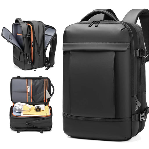 OUTWALK Large Capacity Men Travel Oxford Cloth Backpack Laptop Clothes Storage Dual Shoulders Bag - 2