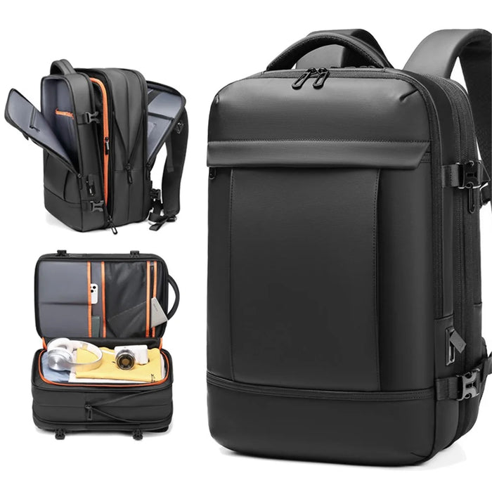 OUTWALK Large Capacity Men Travel Oxford Cloth Backpack Laptop Clothes Storage Dual Shoulders Bag - 2