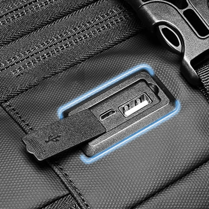 OUTWALK Large Capacity Men Travel Oxford Cloth Backpack Laptop Clothes Storage Dual Shoulders Bag - 3