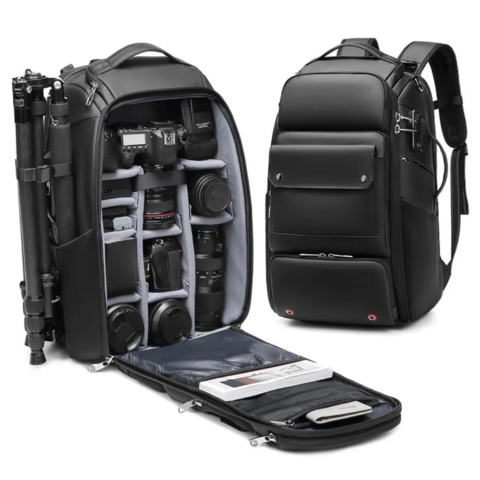 OUTWALK Portable Waterproof Oxford Cloth Camera Storage Backpack SLR Camera Carrying Bag - 2