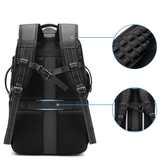OUTWALK Portable Waterproof Oxford Cloth Camera Storage Backpack SLR Camera Carrying Bag - 4