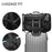 OUTWALK Men Travel Camping Hiking Oxford Cloth Backpack Clothes Shoe Storage Daypack with Crossbody Strap - Black - 3
