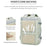 OUTWALK Fashionable Style 20-35L Student Backpack Waterproof Extended Shoulder Bag for 16" Laptops - Mint Green - 4