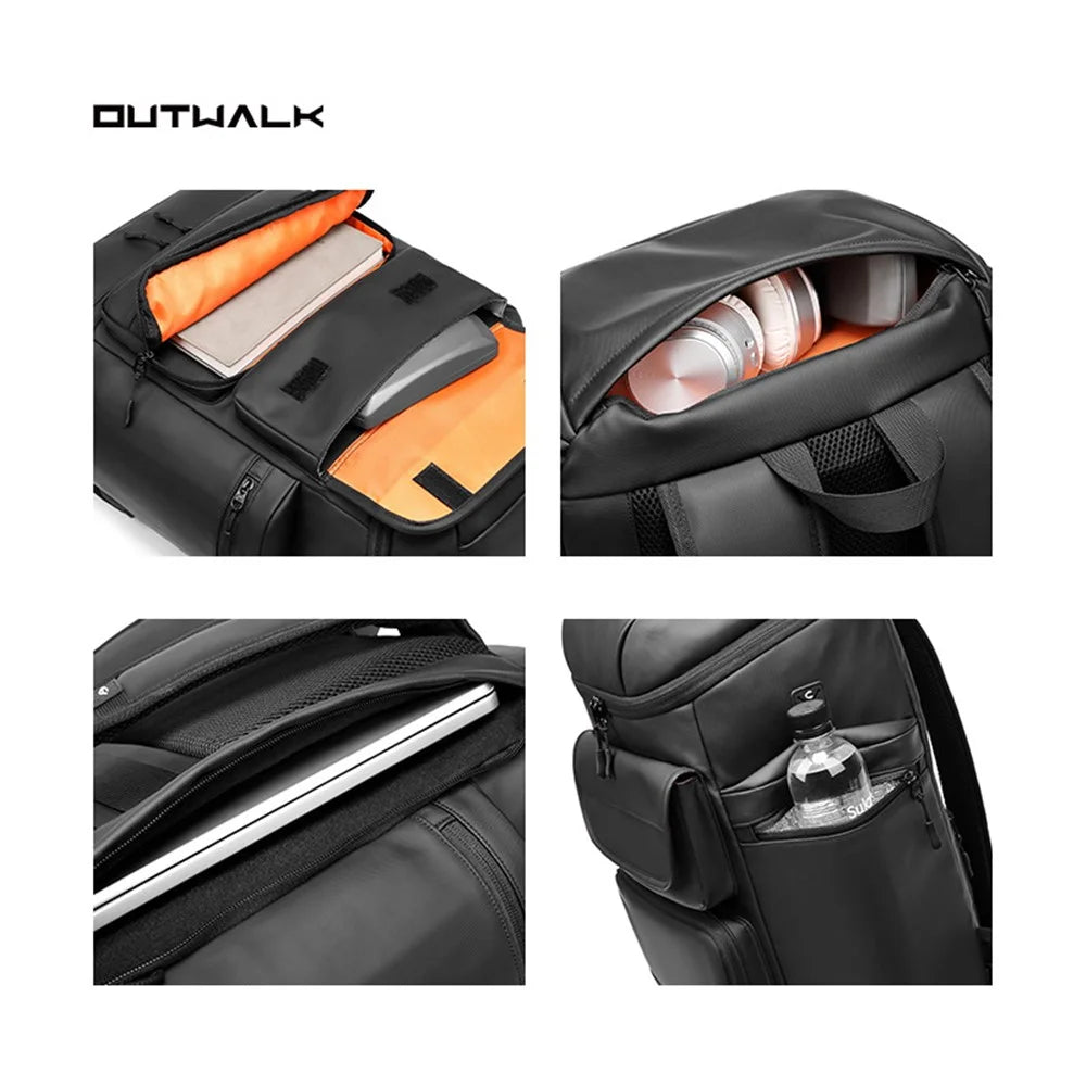 OUTWALK 7716-2 36-55L Waterproof Backpack Oxford+Polyester Outdoor Shoulder Bag with Warmer Layer - 5