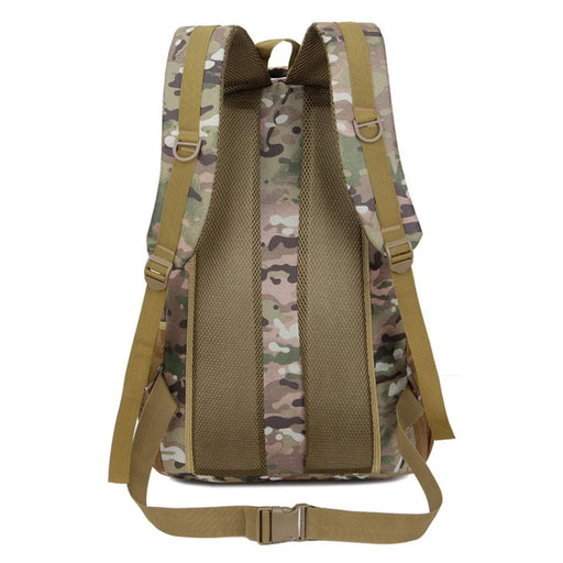 FLAMEHORSE 50L Large Capacity Nylon Backpack Outdoor Hiking Trekking Rucksack - Green Camouflage - 2