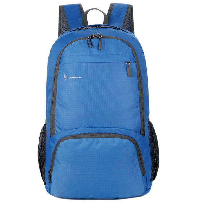 FLAMEHORSE k66 Waterproof Oxford Cloth Backpack Casual Travel Sports Foldable Shoulder Bag - Blue - 1