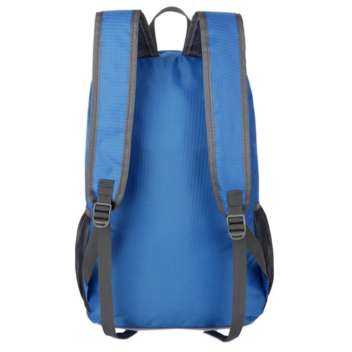 FLAMEHORSE k66 Waterproof Oxford Cloth Backpack Casual Travel Sports Foldable Shoulder Bag - Blue - 4
