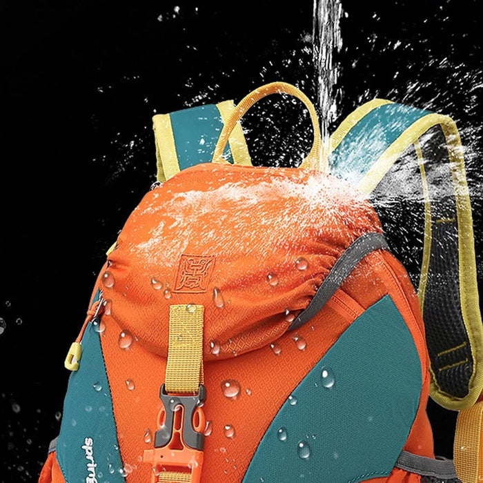 TAIDING 8225 Kids Teens Backpack Travel School Rucksack Nylon+Polyester Shoulder Bag, Size S - Orange - 6