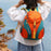 TAIDING 8225 Kids Teens Backpack Travel School Rucksack Nylon+Polyester Shoulder Bag, Size S - Orange - 7