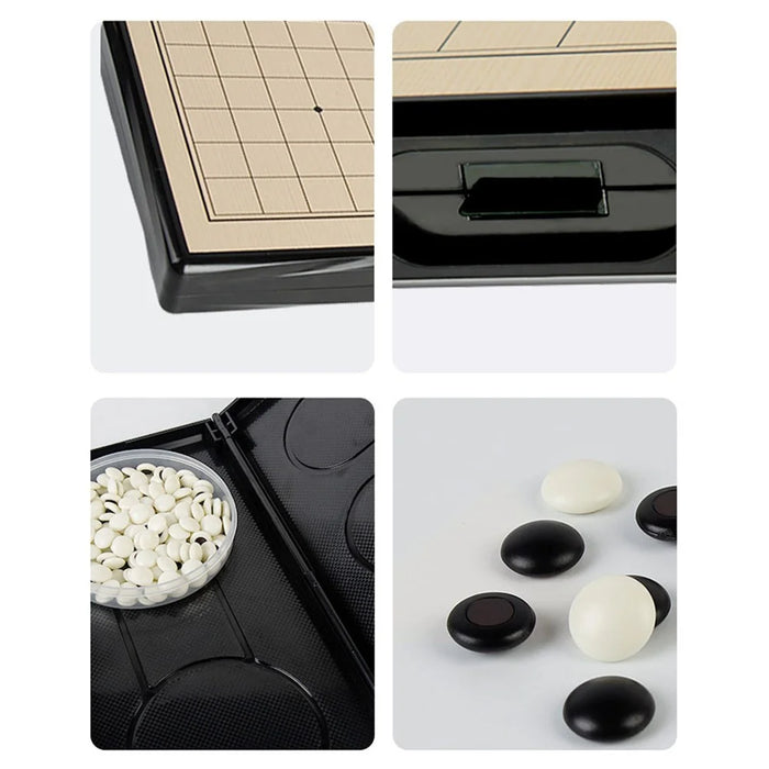 Portable Magnetic Foldable Chess Board Kids Gomoku Go Game Set - 5