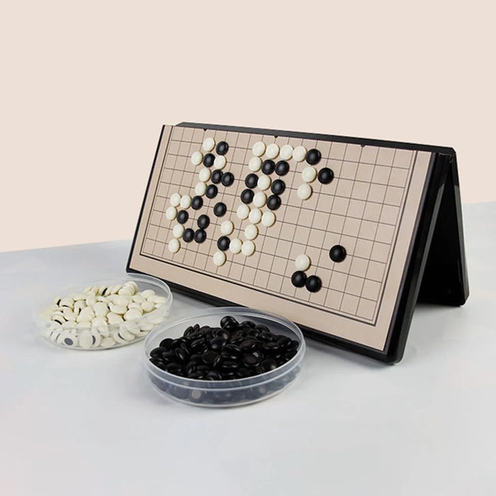 Portable Magnetic Foldable Chess Board Kids Gomoku Go Game Set - 6
