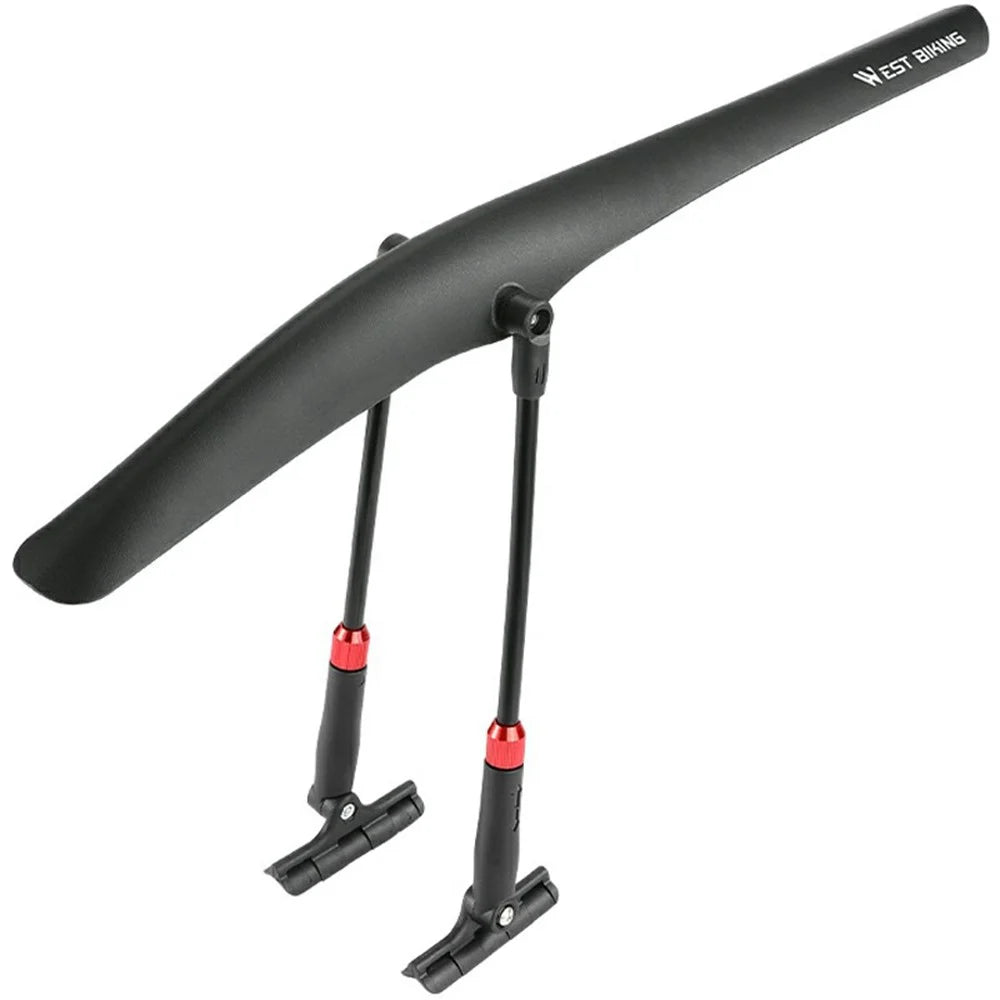 WEST BIKING YP0714030 Road Bike Rear Fender PP Quick Release Bicycle Mudguard with Tail Light - 1