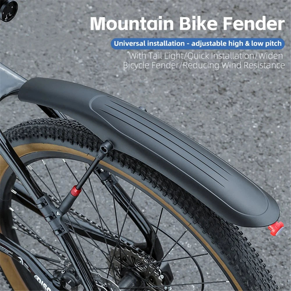 WEST BIKING YP0714029 Bicycle Fender with Taillight for 26-29 inch Mountain Bike Rear Mudguard - 2