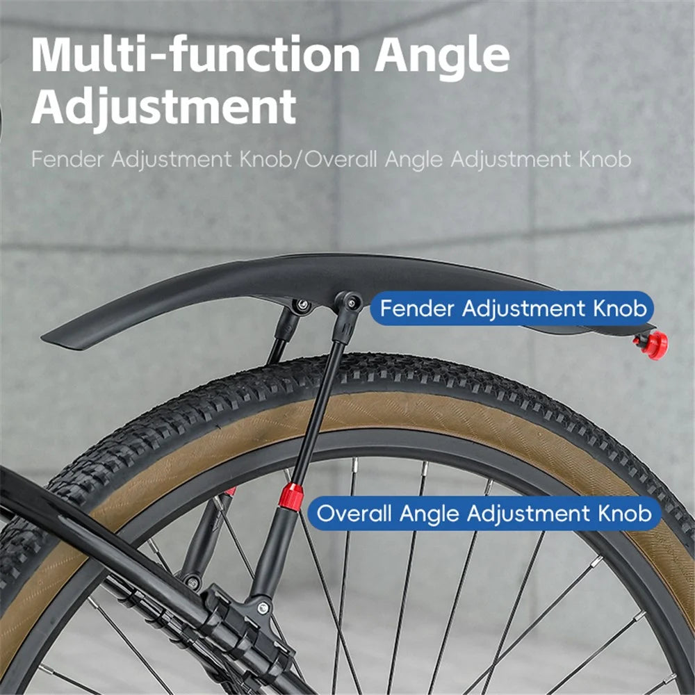 WEST BIKING YP0714029 Bicycle Fender with Taillight for 26-29 inch Mountain Bike Rear Mudguard - 3