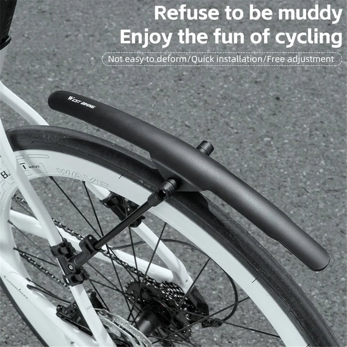 WEST BIKING YP0714032 Road Bike Fender Adjustable PP Mudguard - Front Fender - 6