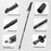 AOLIKES 3401 Lightweight Aluminum Alloy Trekking Pole 4 Sections Adjustable Hiking Stick - Blue - 4