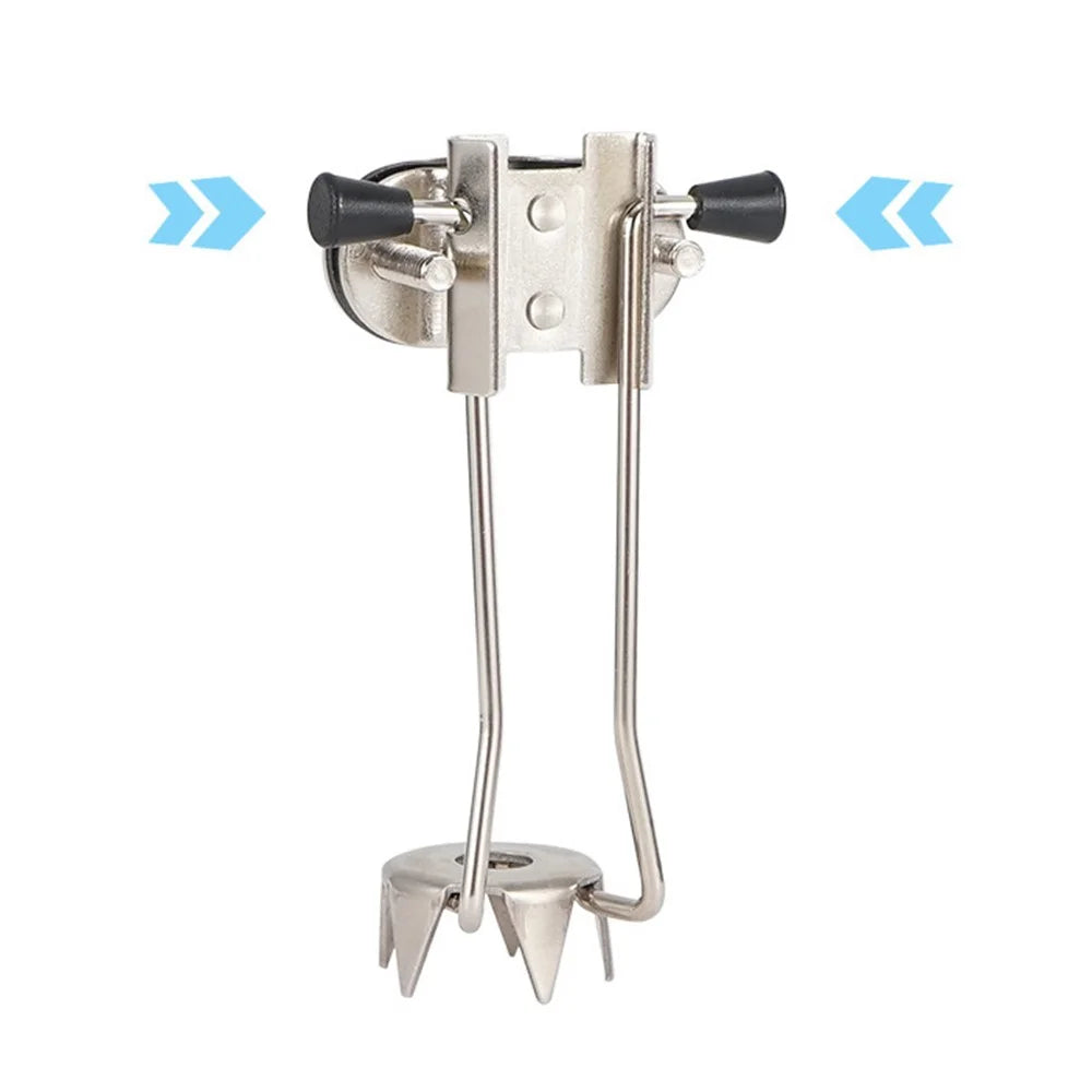 Stainless Steel Trekking Pole Ice Grip Crampons Anti-Slip Winter Fixing Cane Tip AL632453105065 - 5