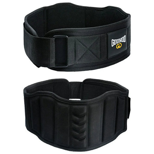 GOUNOD HY020 Weight Lifting Powerlifting Waist Support Belt Squat Training Waist Protection Band - Black S - 1