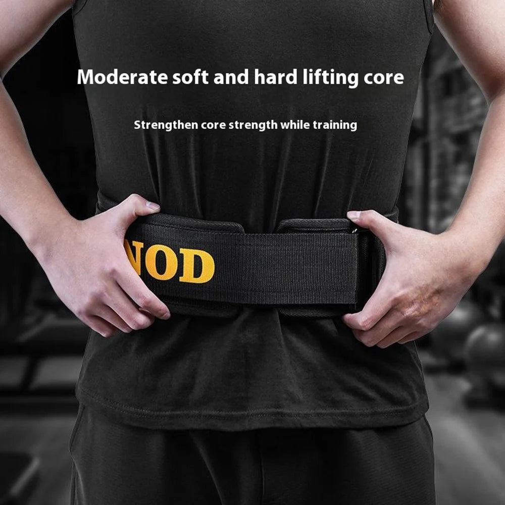 GOUNOD HY021 Weight Lifting Belt Powerlifting Back Support Squat Deadlift Lumbar Brace - Black S - 3