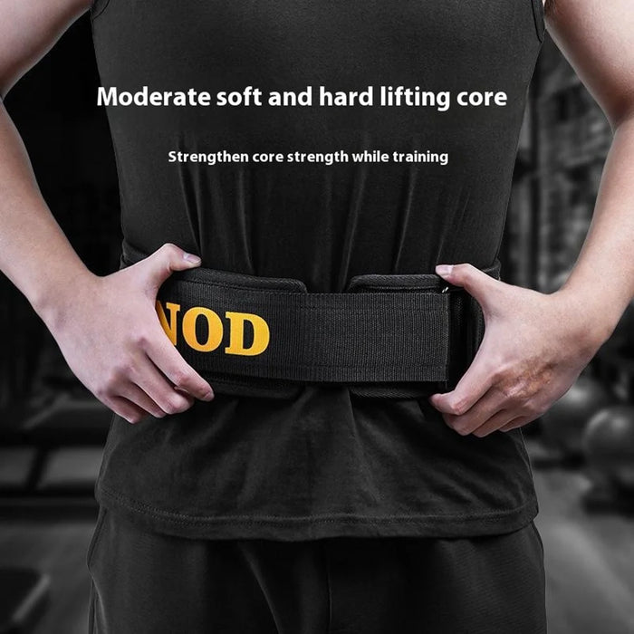 GOUNOD HY021 Weight Lifting Belt Powerlifting Back Support Squat Deadlift Lumbar Brace - Black S - 3
